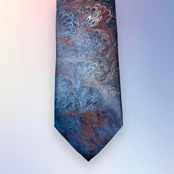 Michael Kensinger Other - Vintage MICHAEL KENSINGER Marbled Silk Necktie USA - Multi-colored